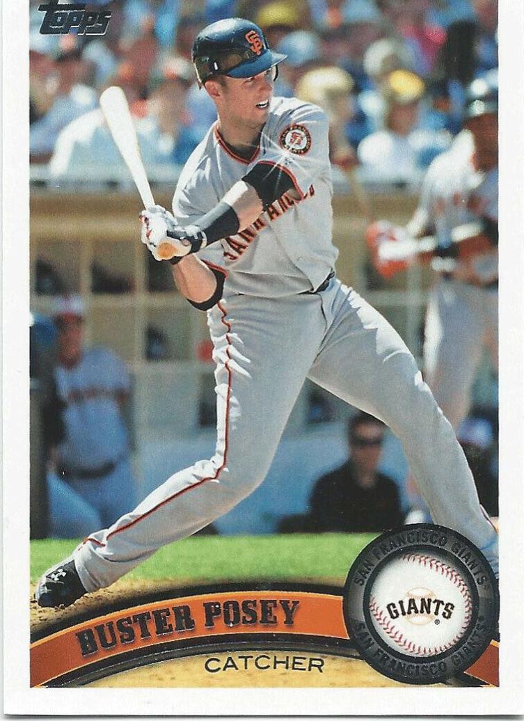 Buster Posey [Sparkle] #335 Baseball Cards 2011 Topps