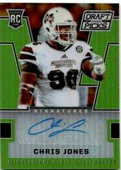 Chris Jones [Autograph Green Prizm] #237 Football Cards 2016 Panini Prizm Draft Picks Prices