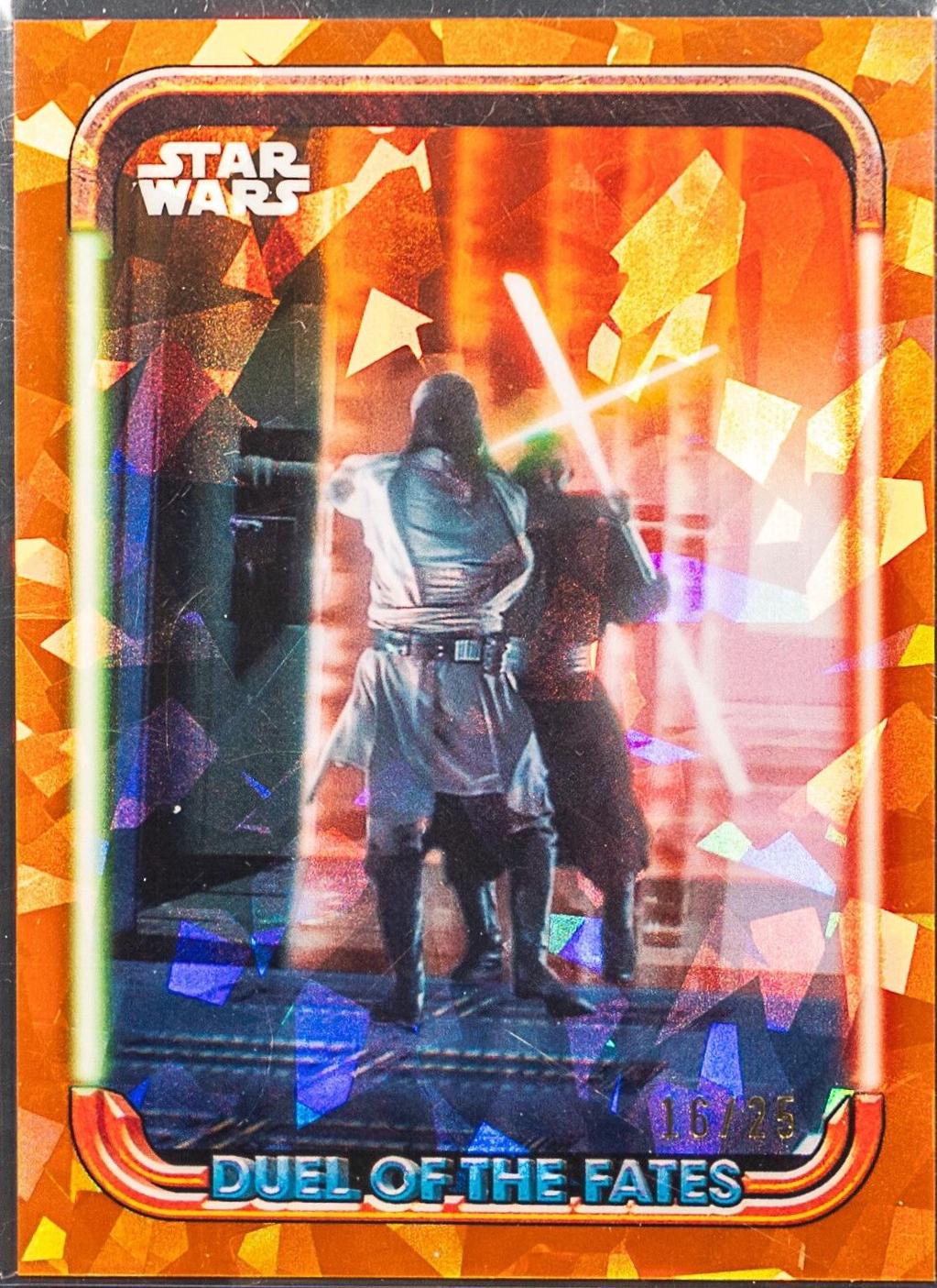 The Rebellious Qui-Gon Jinn [Orange] #63 Star Wars 2024 Topps Chrome Sapphire