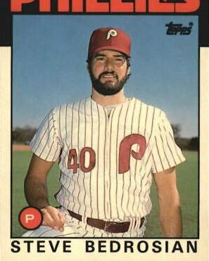 Steve Bedrosian #7T Baseball Cards 1986 Topps Traded Tiffany