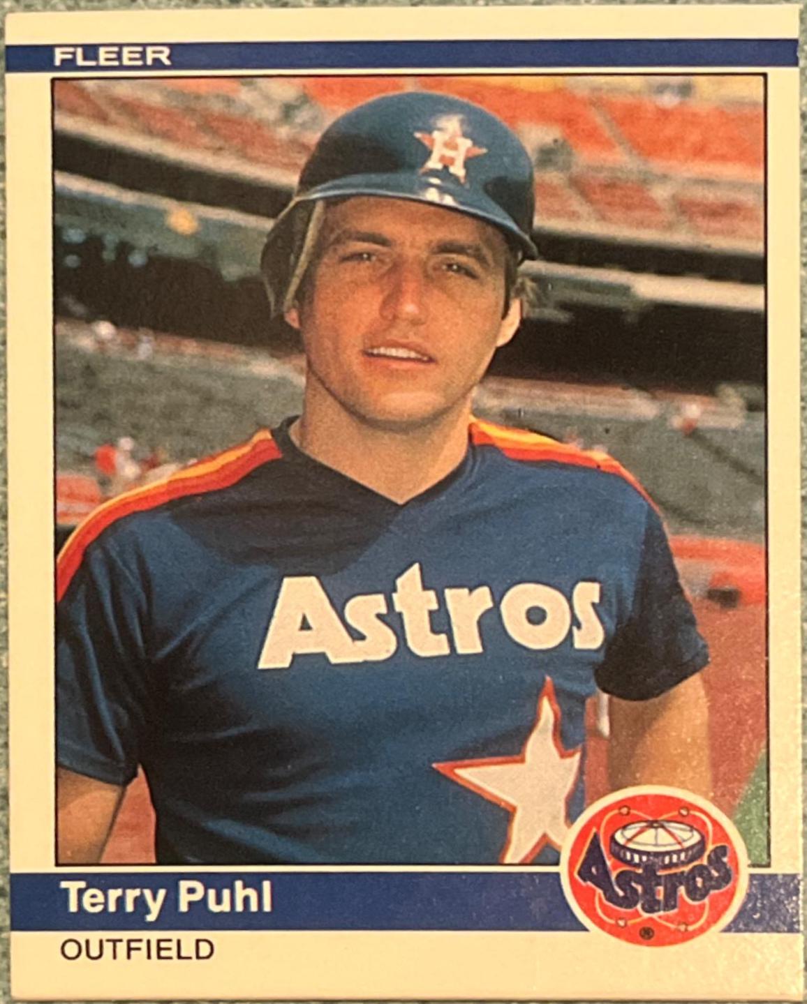 Terry Puhl #235 Baseball Cards 1984 Fleer