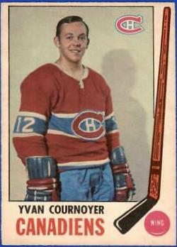 Yvan Cournoyer #6 Hockey Cards 1969 O-Pee-Chee