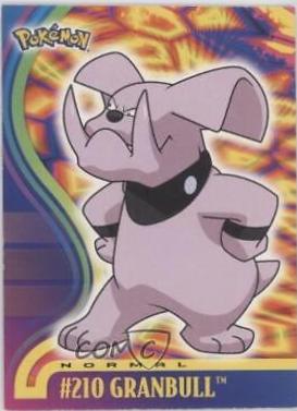 Granbull #210 Pokemon 2001 Topps Johto