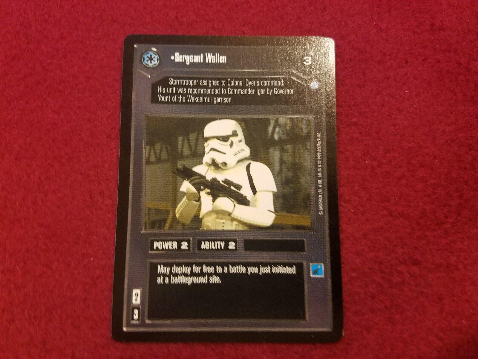 Sergeant Wallen [Limited] Star Wars CCG Endor