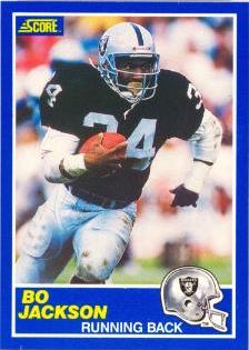 BO JACKSON on sale '89 SCORE GREAT CONDITION