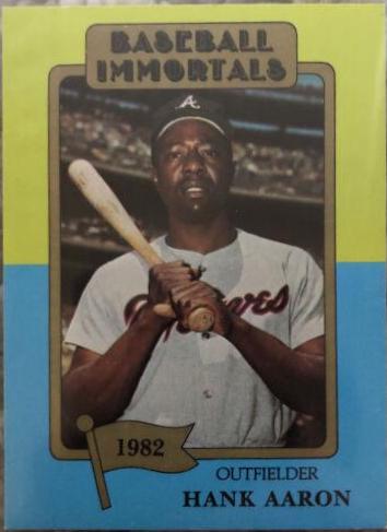 Hank Aaron #177 Baseball Cards 1980 Baseball Immortals