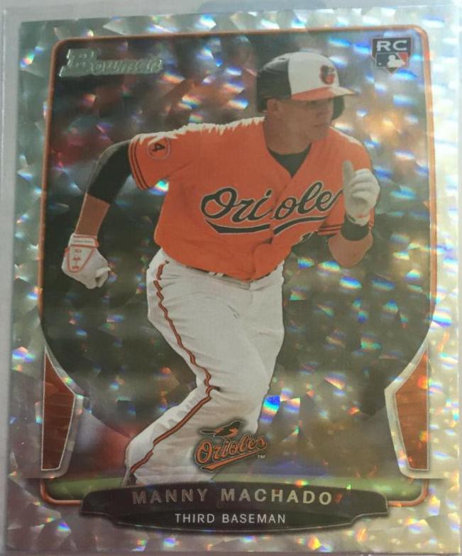 Manny Machado [Silver Ice] #4 Baseball Cards 2013 Bowman Draft Picks & Prospects Rookies