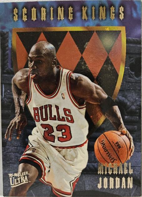 Michael Jordan #4 Basketball Cards 1995 Ultra Scoring Kings