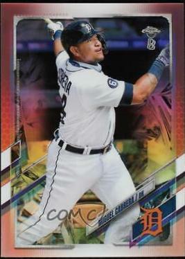 Miguel Cabrera [Rose Gold Refractor] #10 Baseball Cards 2021 Topps Chrome Ben Baller