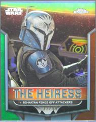 Bo-Katan Fends Off Attackers [Kashyyyk Green Refractor] #TH-7 Star Wars 2024 Topps Chrome The Heiress Prices