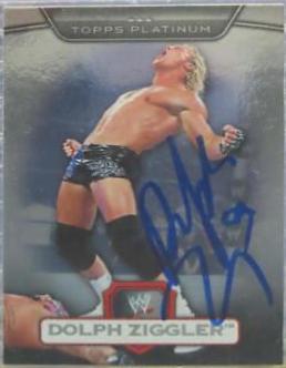 Dolph Ziggler [Autograph] #115 Wrestling Cards 2010 Topps Platinum WWE