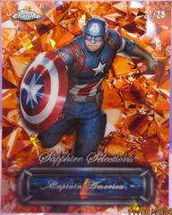 Captain America [Orange] #SS-6 Marvel 2024 Topps Chrome Sapphire Selections Prices