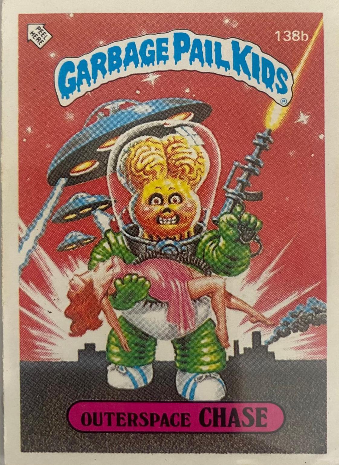 Outerspace Chase #138B Garbage Pail Kids 1986 Mini