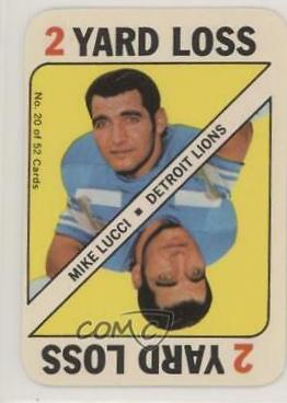 Mike Lucci #20 Football Cards 1971 Topps Game Cards