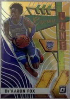 De'Aaron Fox [Gold] #19 Basketball Cards 2019 Panini Donruss Optic Express Lane