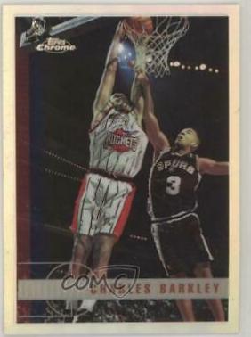 Charles Barkley [Refractor] #17 Basketball Cards 1997 Topps Chrome