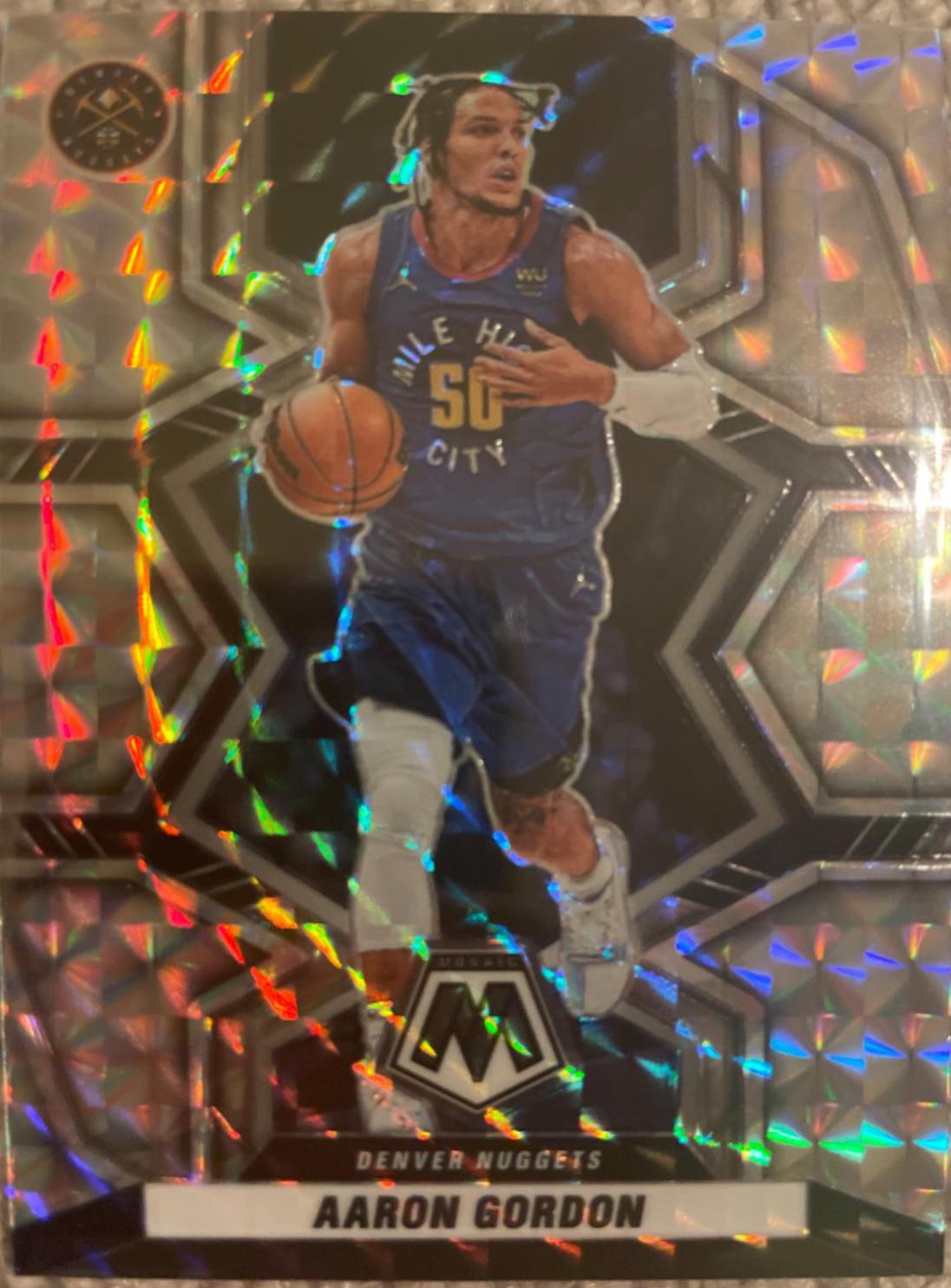 Aaron Gordon [Silver] #56 Basketball Cards 2021 Panini Mosaic