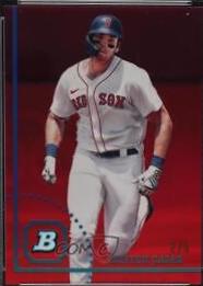 Triston Casas [Red] #BHPC-78 Baseball Cards 2022 Bowman Heritage Chrome Prospects