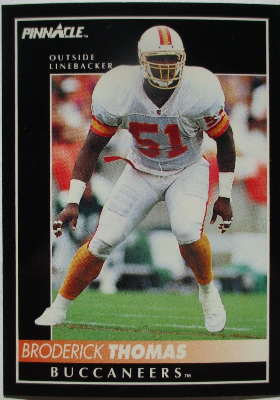 Broderick Thomas #45 Football Cards 1992 Pinnacle