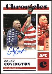 Colby Covington [Blue] #CS-CCV Ufc Cards 2023 Panini Chronicles UFC Signatures Prices