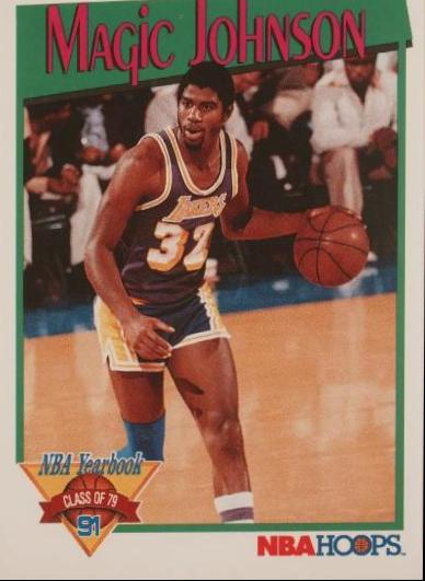 1991-92 NBA HOOPS SERIES 1 NMT CONDITION shops MAGIC JOHNSON CARD #321, AND LARRY BIRD