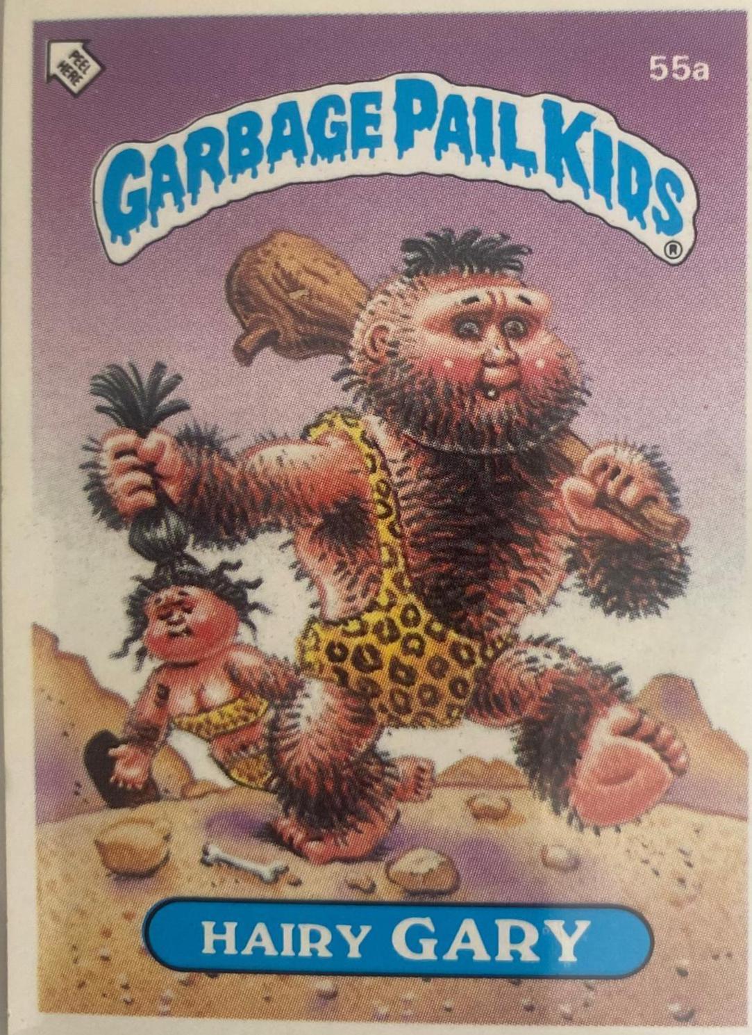 Hairy Gary #55A Garbage Pail Kids 1985 Mini