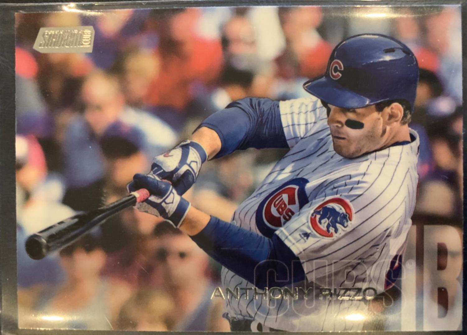 Anthony Rizzo [Swinging Bat] #165 Baseball Cards 2018 Stadium Club