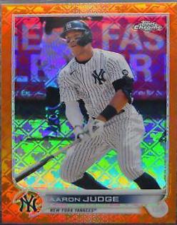 Aaron Judge [Orange] #35 Baseball Cards 2022 Topps Chrome Logofractor