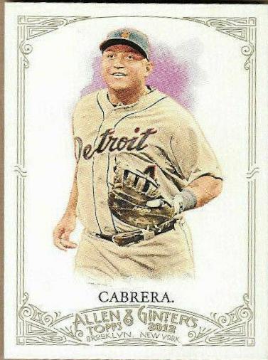 Miguel Cabrera #3 Baseball Cards 2012 Topps Allen & Ginter