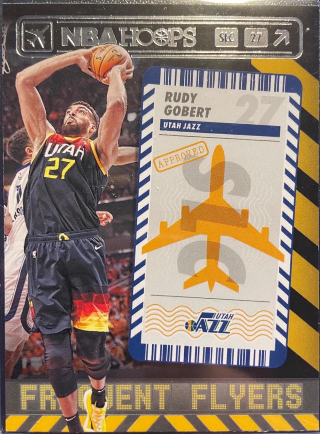 Rudy Gobert #3 Basketball Cards 2021 Panini Hoops Frequent Flyers