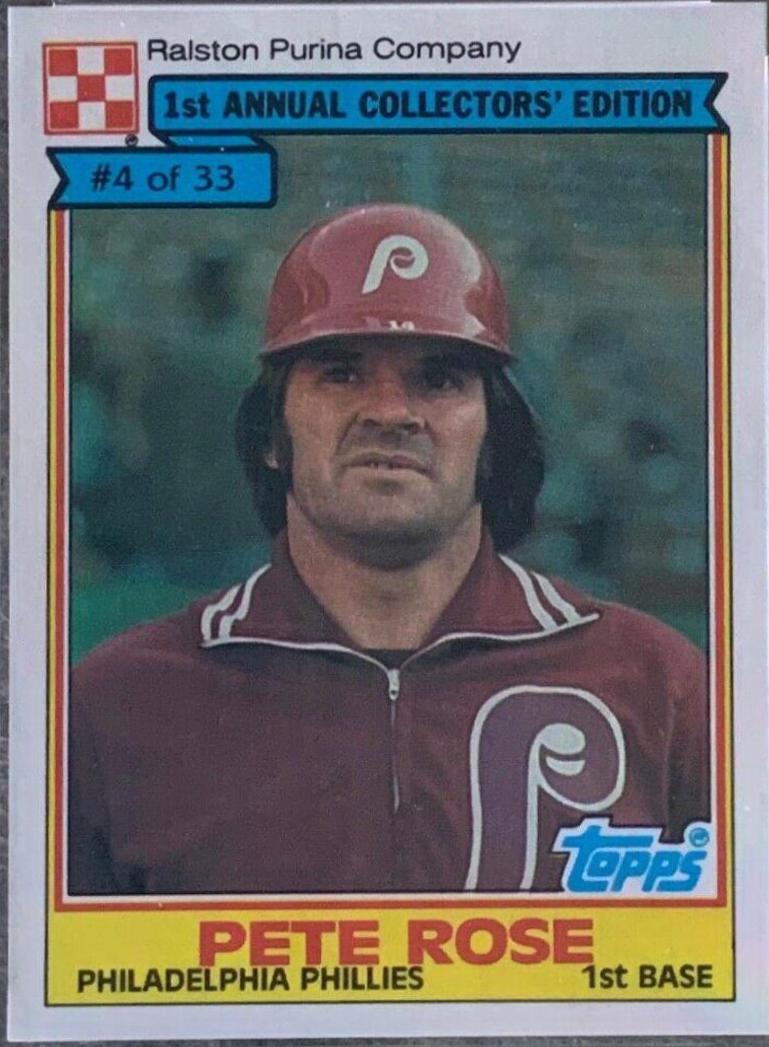 Pete Rose 4 Prices 1984 Ralston Purina Baseball Cards