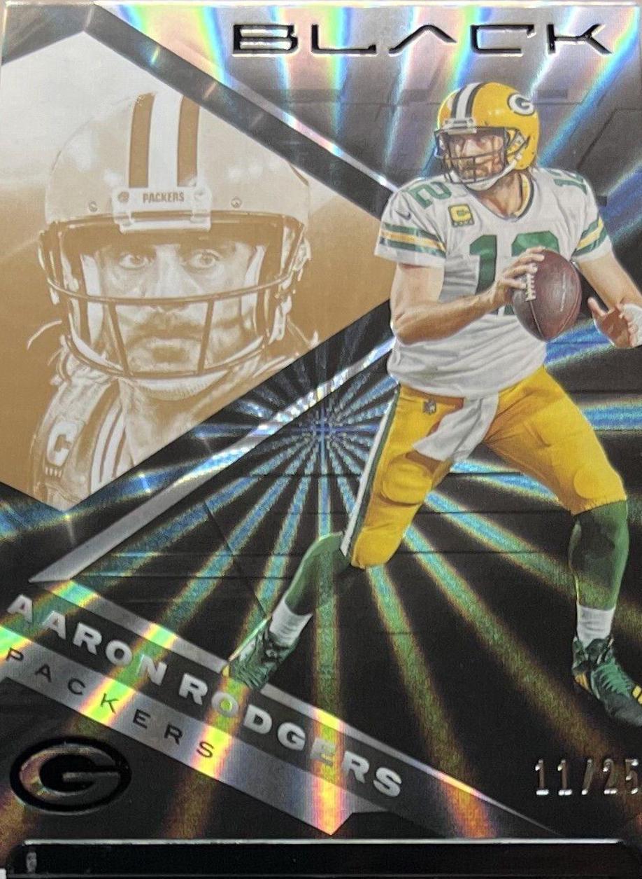 Aaron Rodgers [Copper] #44 Football Cards 2022 Panini Black