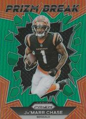 Ja'Marr Chase [Prizms Green] #PB-10 Football Cards 2023 Panini Prizm Break Prices