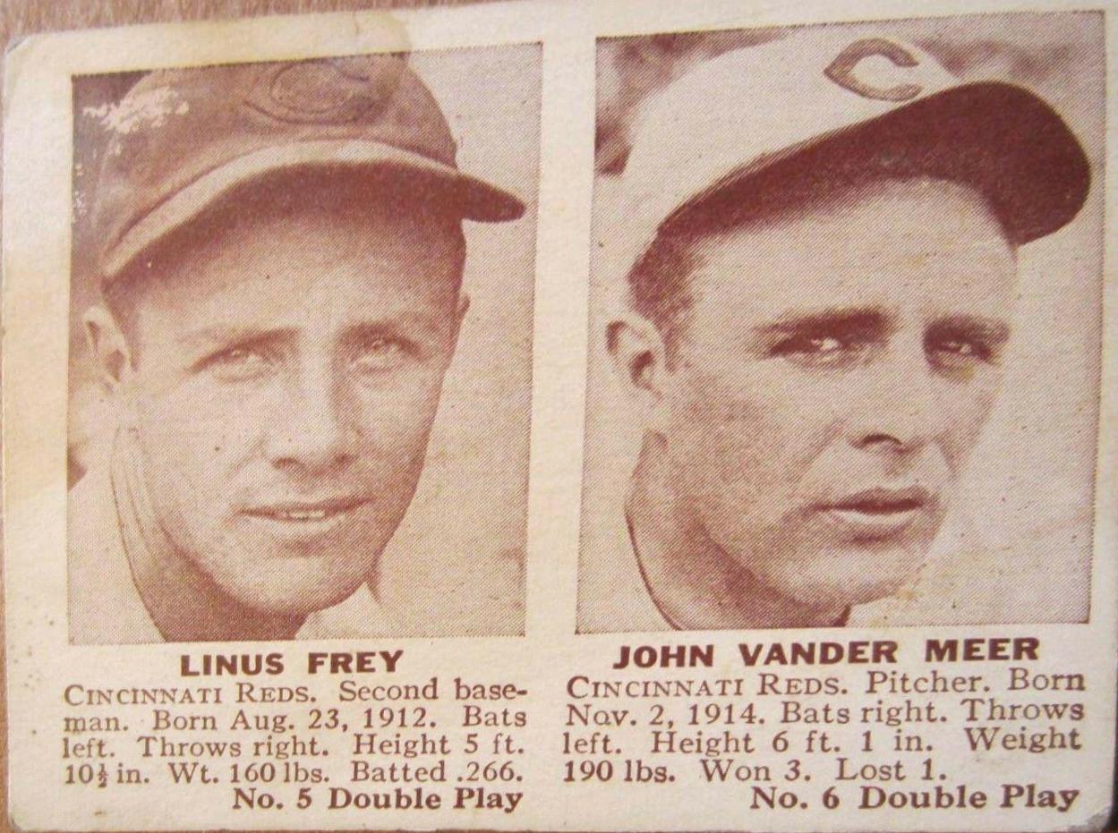 Linus Frey, John Vander Meer Baseball Cards 1941 Double Play