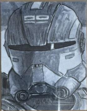 Phillip Trujillo [Silver Foil] Star Wars 2024 Topps Chrome Sketch Card