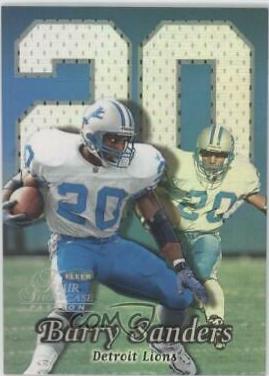 Barry Sanders #85 Football Cards 1999 Flair Showcase