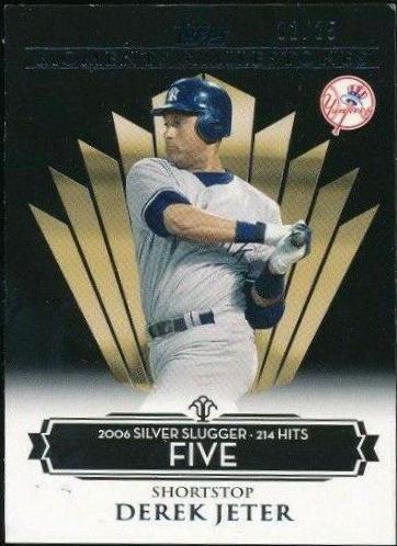 Derek Jeter [2006 Silver Slugger] #57 Baseball Cards 2008 Topps Moments & Milestones