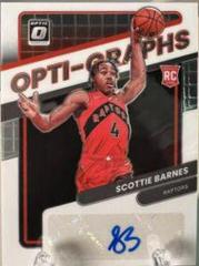 Scottie Barnes #OG-SBN Basketball Cards 2021 Panini Donruss Optic Opti Graphs Prices