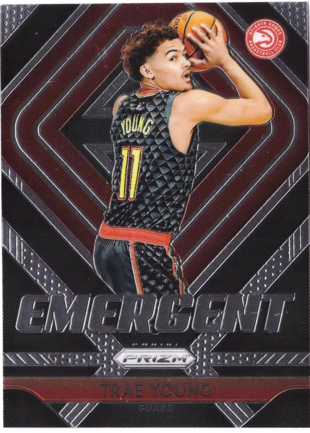 Trae Young [Silver Prizm] #5 Basketball Cards 2018 Panini Prizm Emergent