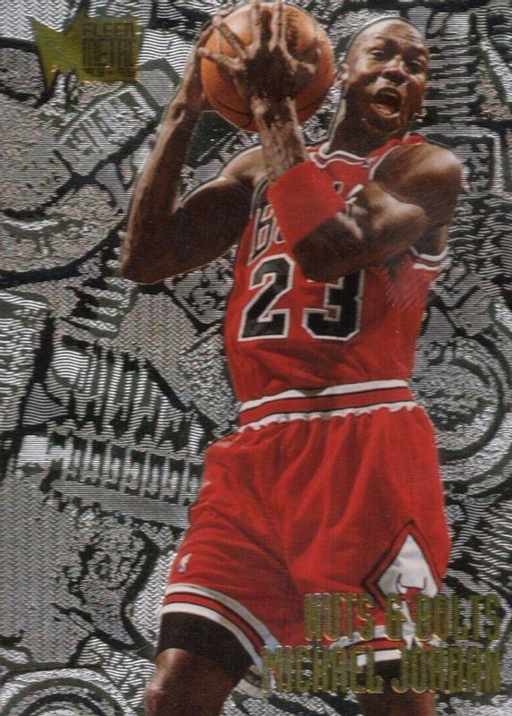 1995 FLEER METAL MICHAEL JORDAN NUTS & high quality BOLTS CARD PSA 9 MINT CHICAGO BULLS