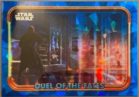 Darth Maul Taunts Obi-Wan Kenobi #DF-16 Star Wars 2024 Topps Chrome Sapphire Duel of the Fates