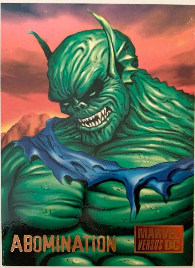 Abomination #29 1995 Fleer DC vs Marvel