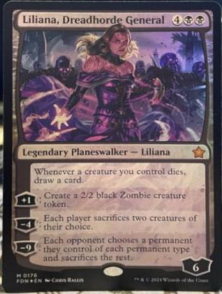 Liliana, Dreadhorde General [Foil] #419 Magic Foundations