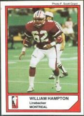 William Hampton #57 Football Cards 1984 Jogo CFL Prices