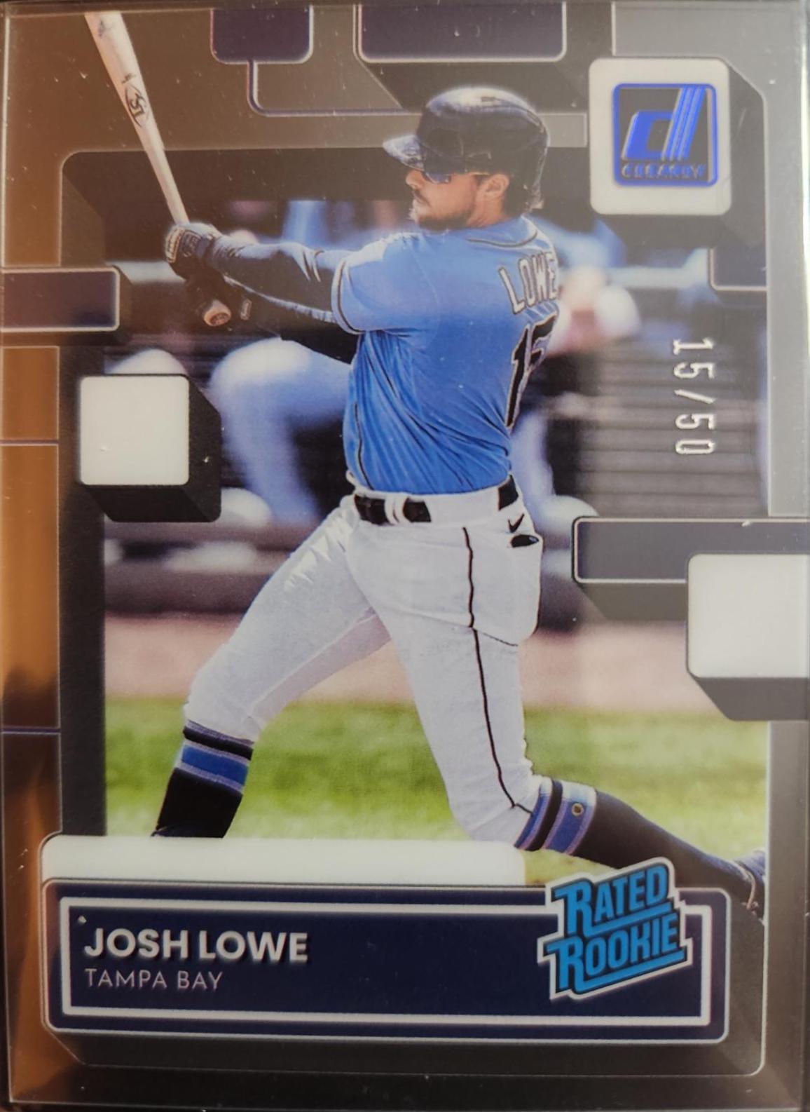 Josh Lowe [Blue] #65 Baseball Cards 2022 Panini Chronicles Clearly Donruss