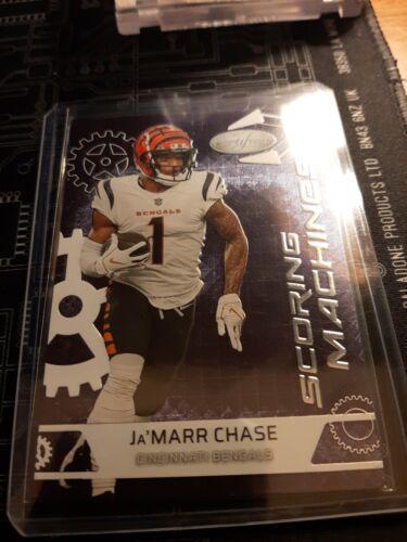 Ja'Marr Chase #SM-16 Football Cards 2022 Panini Certified Scoring Machines