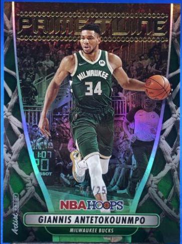 Giannis Antetokounmpo [Artist Proof] #4 Basketball Cards 2022 Panini Hoops Prime Twine