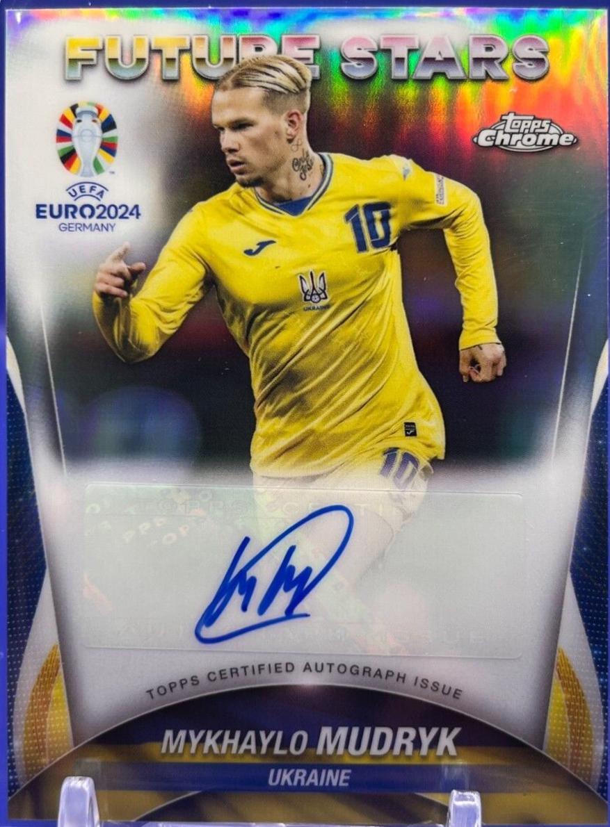 Mykhaylo Mudryk FSAMM Prices 2024 Topps Chrome UEFA Euro Future