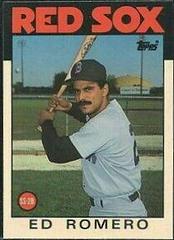 Ed Romero #95T Baseball Cards 1986 Topps Traded Tiffany Prices