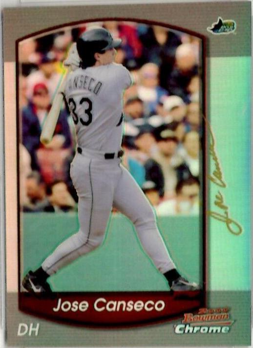 Jose Canseco [Refractor] #44 Baseball Cards 2000 Bowman Chrome